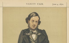 Sir William Harcourt – Vanity Fair Statesmen No. 50, Signed ATN, 1870