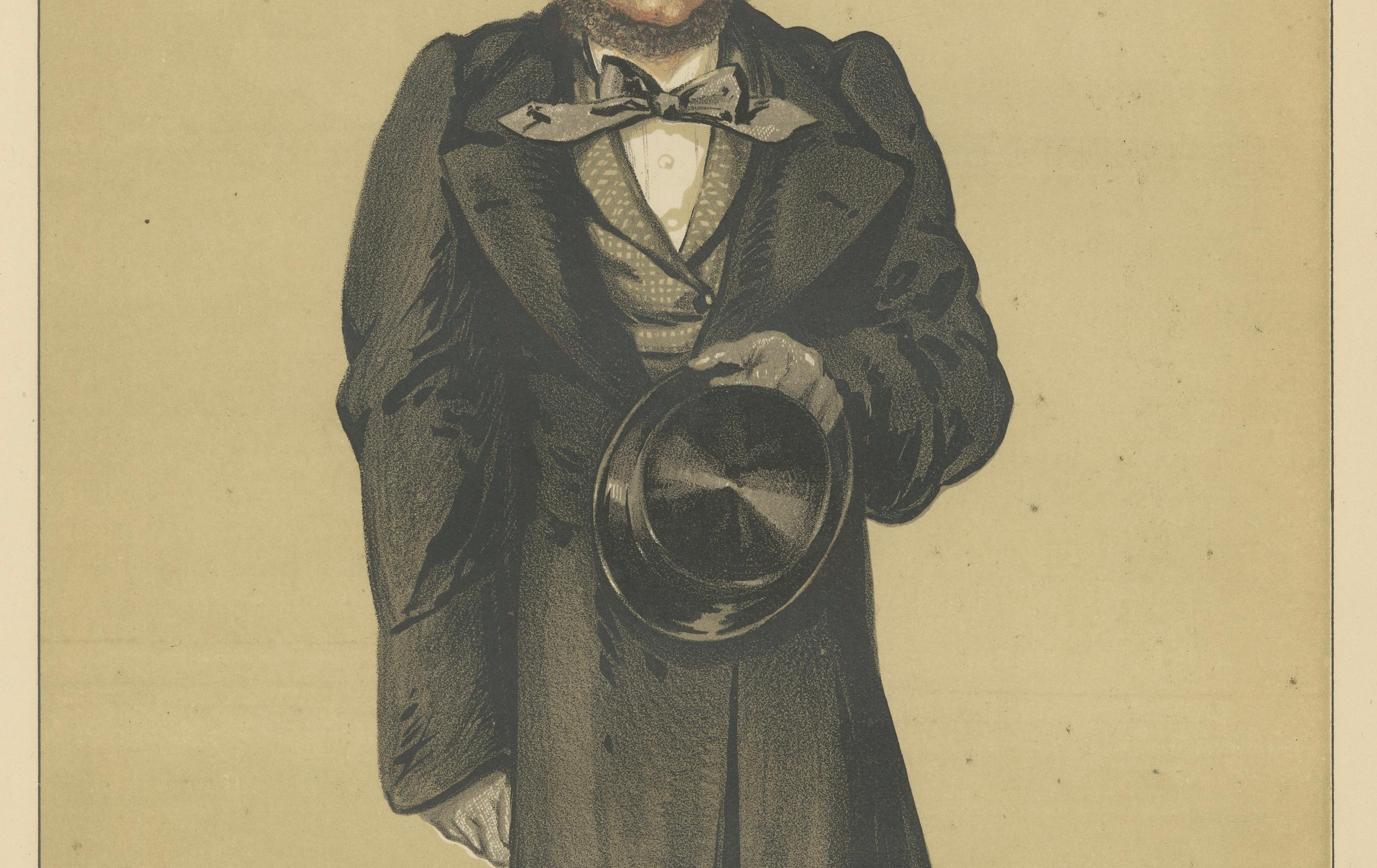 Sir William Harcourt – Vanity Fair Statesmen No. 50, Signed ATN, 1870