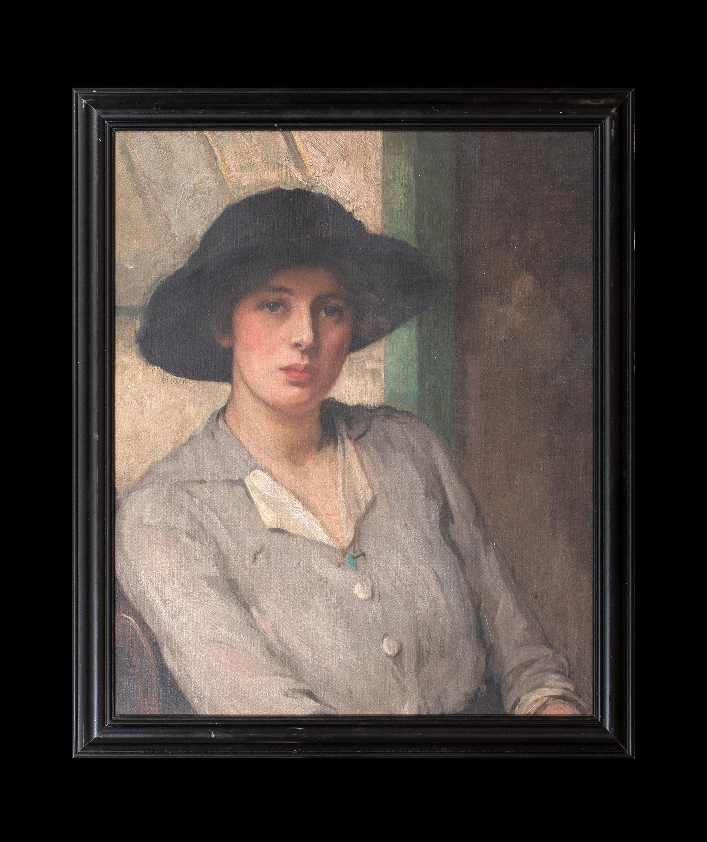 Portrait Of A Lady, early 20th Century  English Edwardian School - Painting by Sir William Orpen