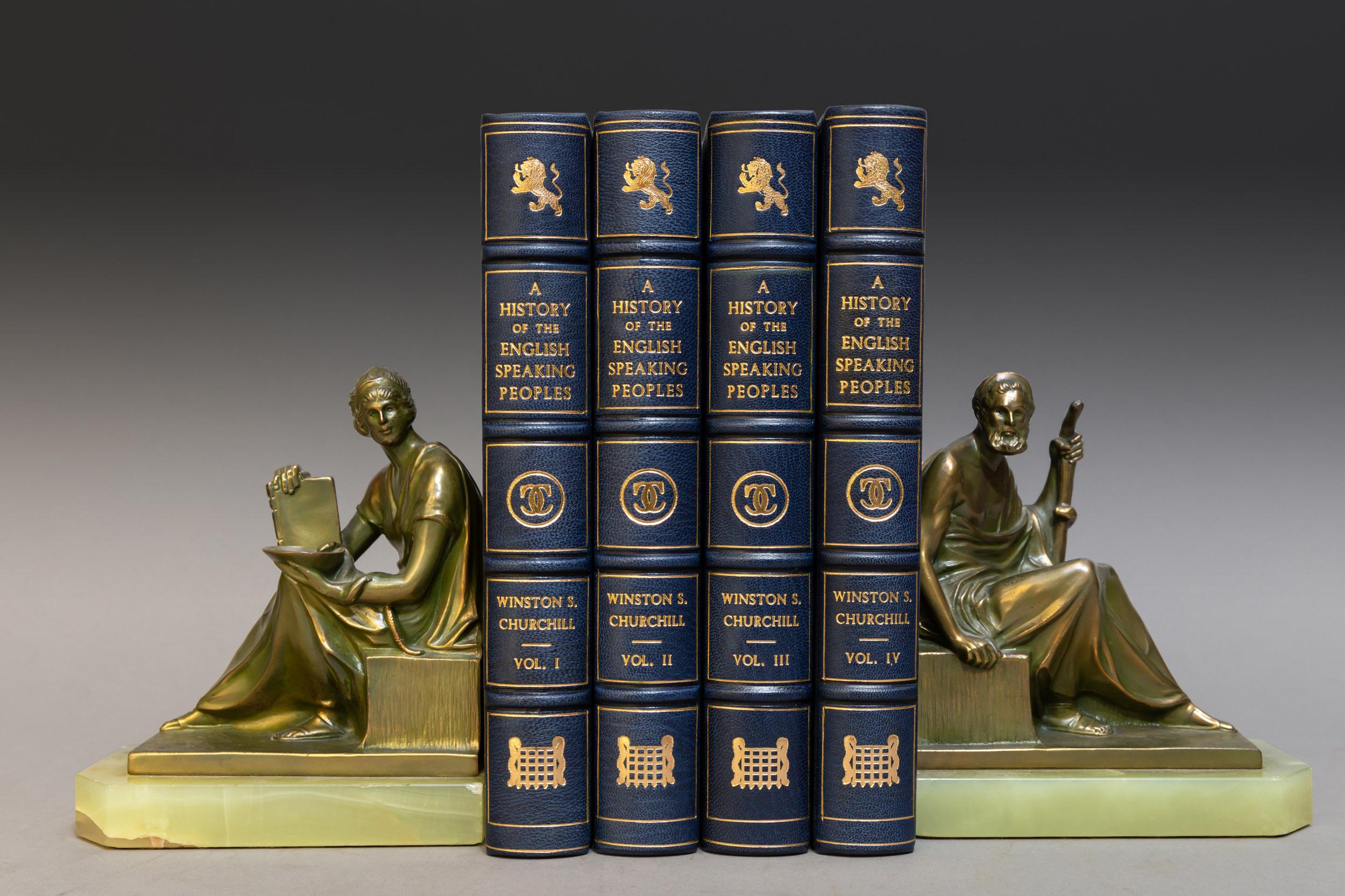 4 Volumes

Rebound In Full Blue Morocco, All Edges Gilt, Raised Bands, Ornate Gilt On Spines And Covers, Marbled Endpapers. 
Illustrated. 

Published: London: Cassell and Co. 1956-1958. 

First Edition 

Handsome set.