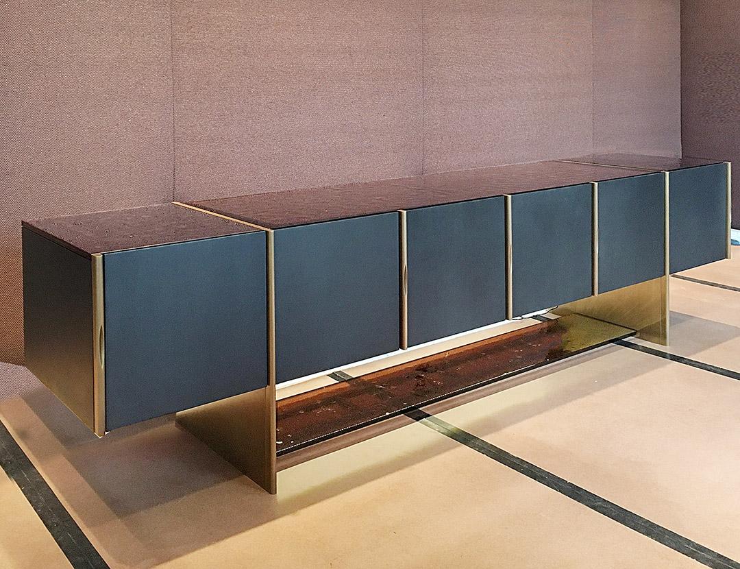 Metal Sira Credenza For Sale