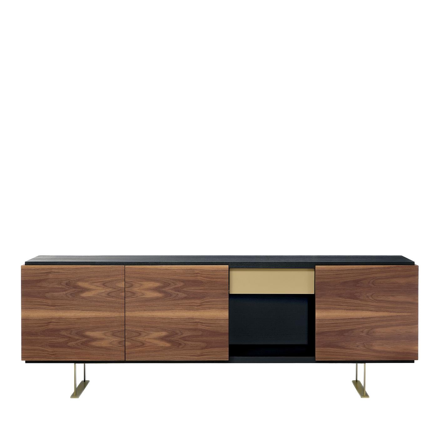 Sira Anrichte aus Esche und Canaletto-Nussbaum mit Moka-Finish von Black Tie (21. Jahrhundert und zeitgenössisch) im Angebot