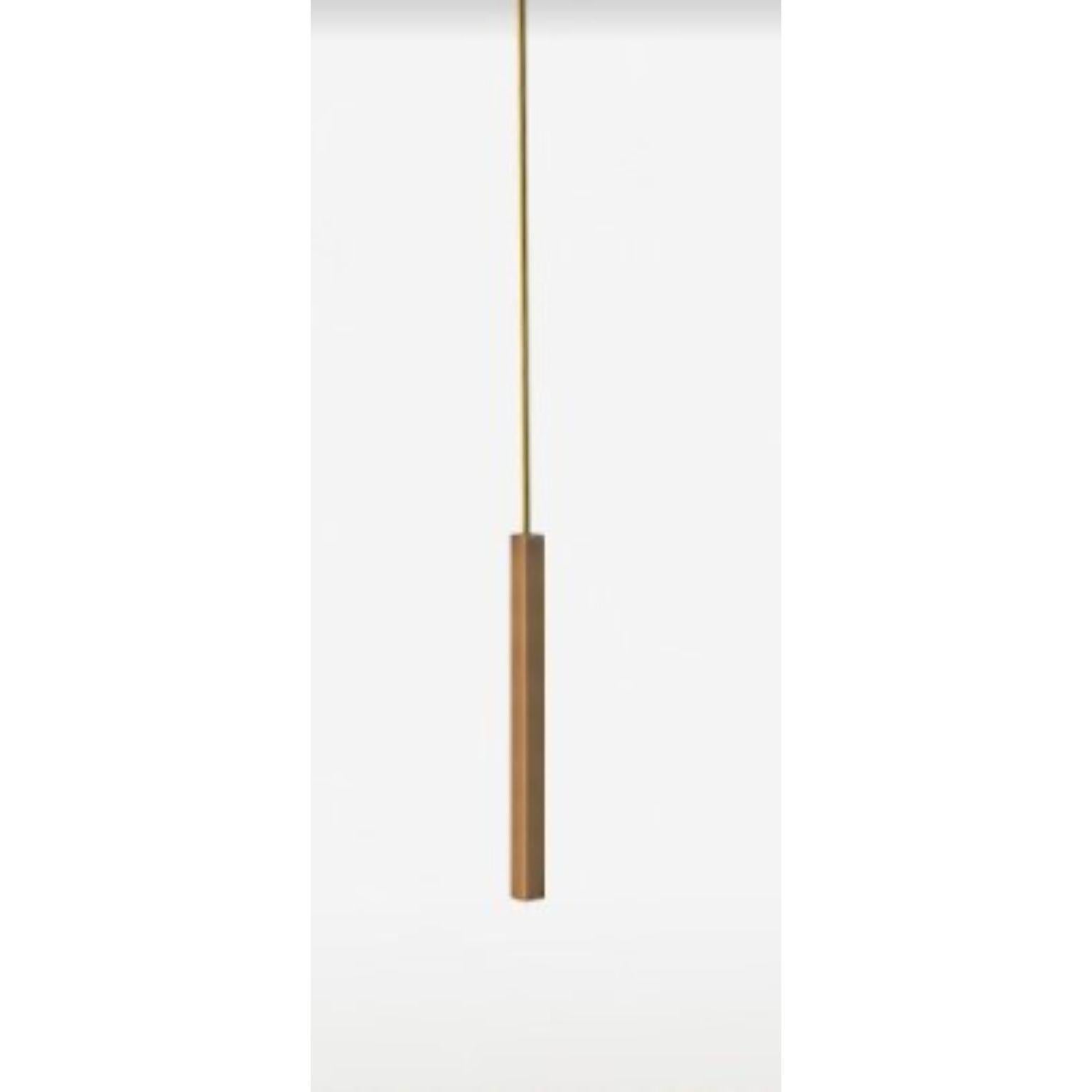 Sira Square Pendant Lamp by Eichkorn
Dimensions: D150 x W1.8 cm
Materials: Brass, patinated in different styles
The length, patina & ceiling mounting can be changed as required.

All our lamps can be wired according to each country. If sold to