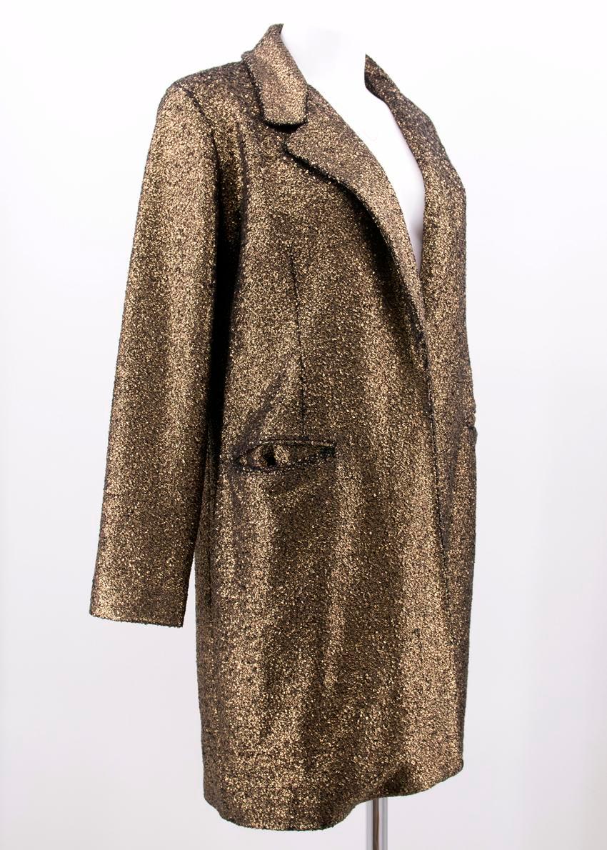 Siran Olivia Bronze Coat  - Size US 2 In New Condition For Sale In London, GB