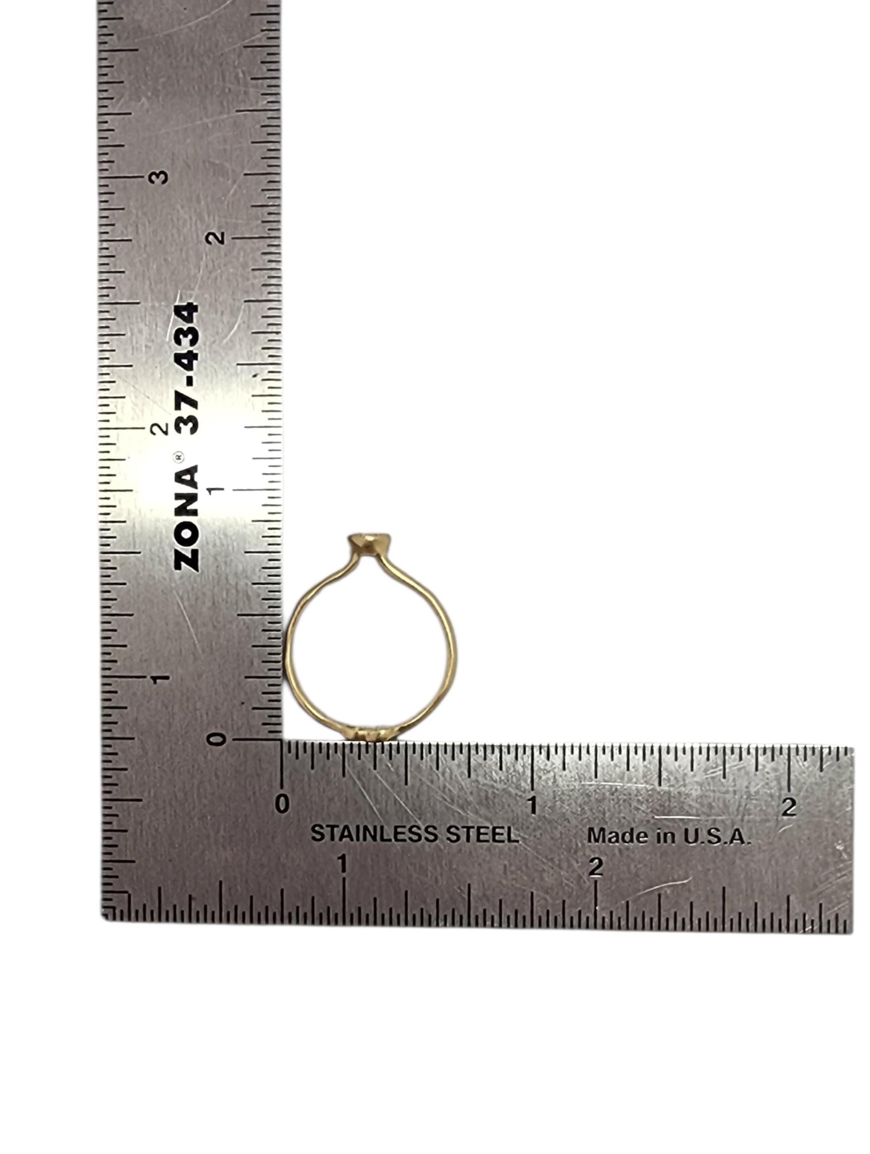 Sirciam 14K Yellow Gold Infinite Love Little Sapphire Ring Size 5 #24125 For Sale 2