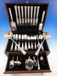 Siren by Int'l Rogers Bros Silverplate Flatware Set Service 53 Pcs Woman Figural