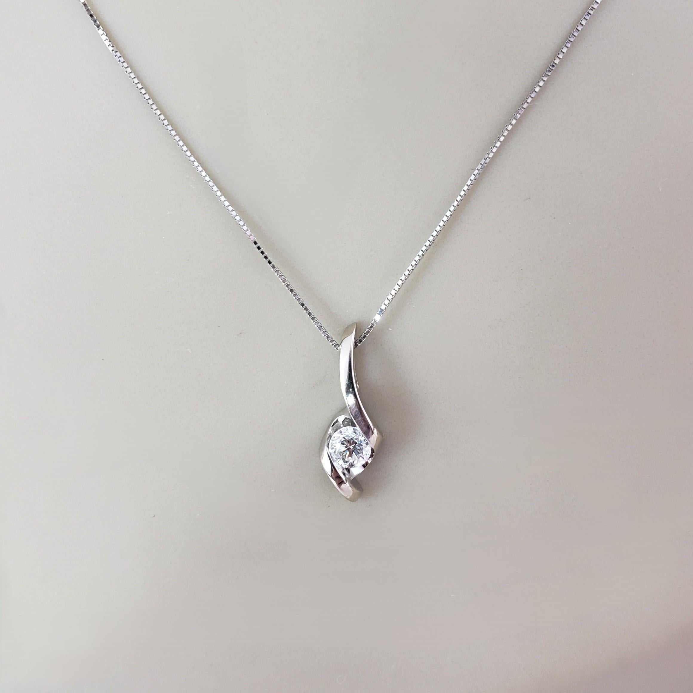 Donna Collana con diamante in oro bianco 14K Sirena Collection'S #23471 in vendita