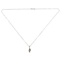 Collana con diamante in oro bianco 14K Sirena Collection'S #23471