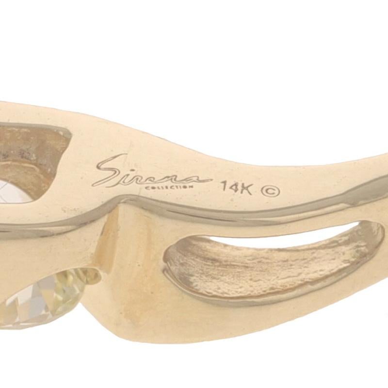 Donna Ciondolo Sirena Collection Diamond Three-Stone Journey - Oro giallo 14k Rd 1/2ctw in vendita