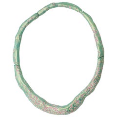 Collana Sirène scolpita a mano in metallo dipinto di Marion Fillancq