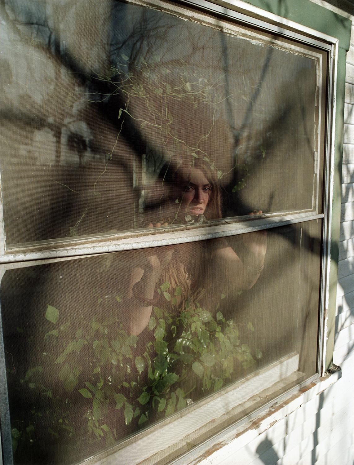 Siri Kaur Portrait Photograph - Witch at Window