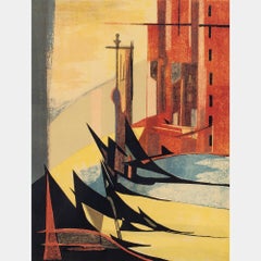 Siri Rathsman, Composition, Vintage Lithograph