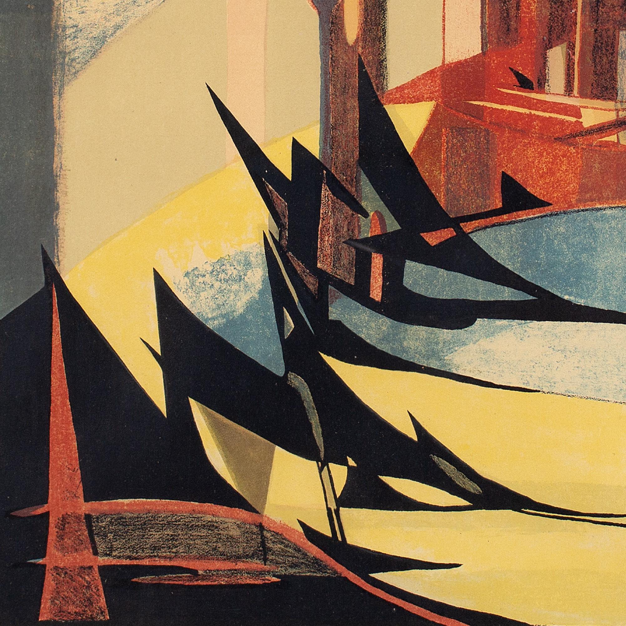 Siri Rathsman, Composition, Vintage Lithograph 2