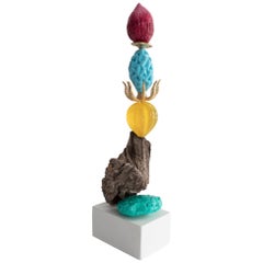 Siri Uzuri TOTEM Sculpture in Clay, Resin, and Wood by Ashley Hicks, 2018