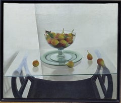 Siria Brau 28/09/2 Peinture acrylique sur toile « TABLE CRYSTAL », style réaliste, œuvre originale