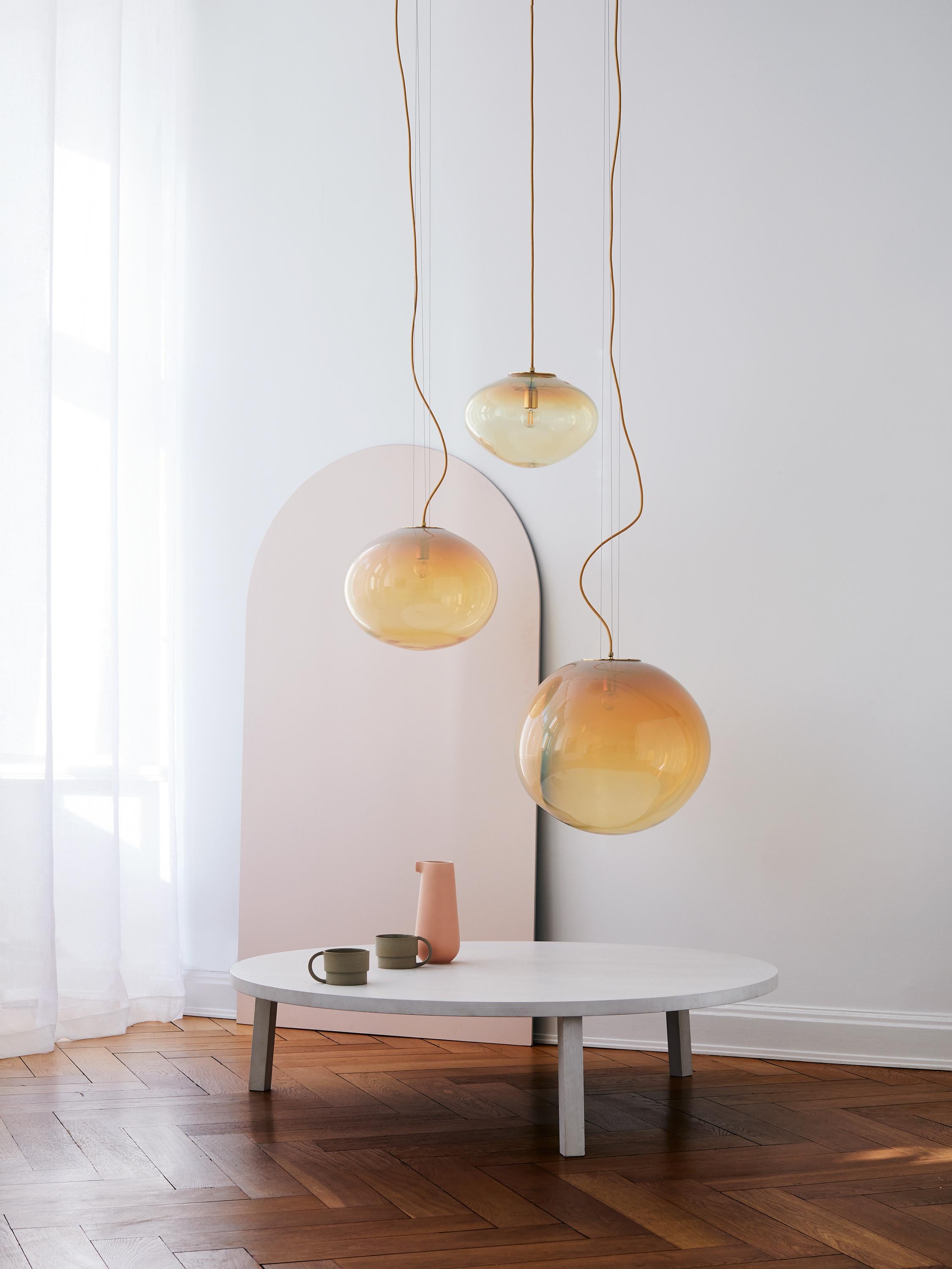 Moderno Lampada da soffitto Sirio, Vetro di Murano soffiato a mano, 2021, dimensione 