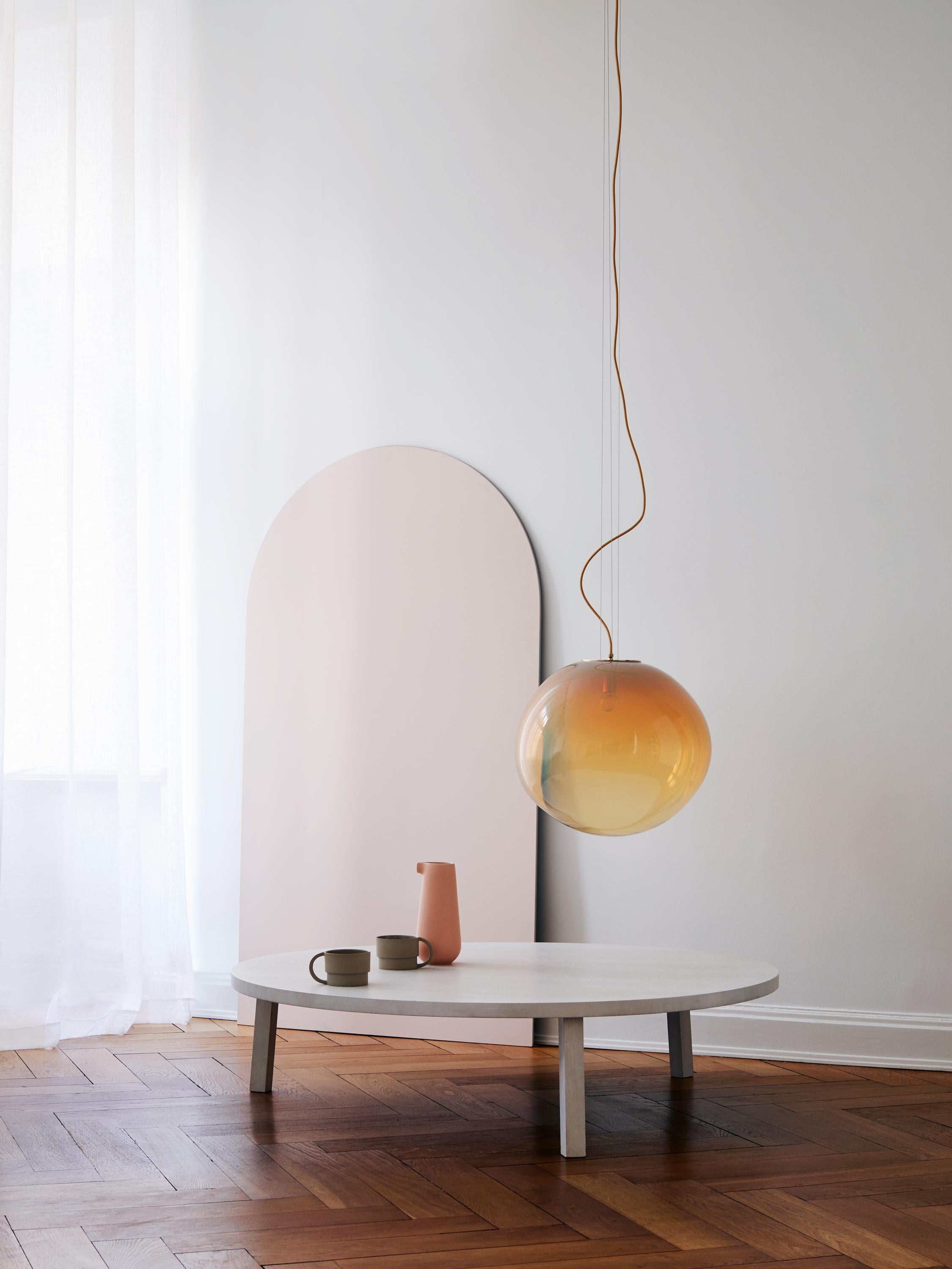 Lampada da soffitto Sirio, Vetro di Murano soffiato a mano, 2021, dimensione 