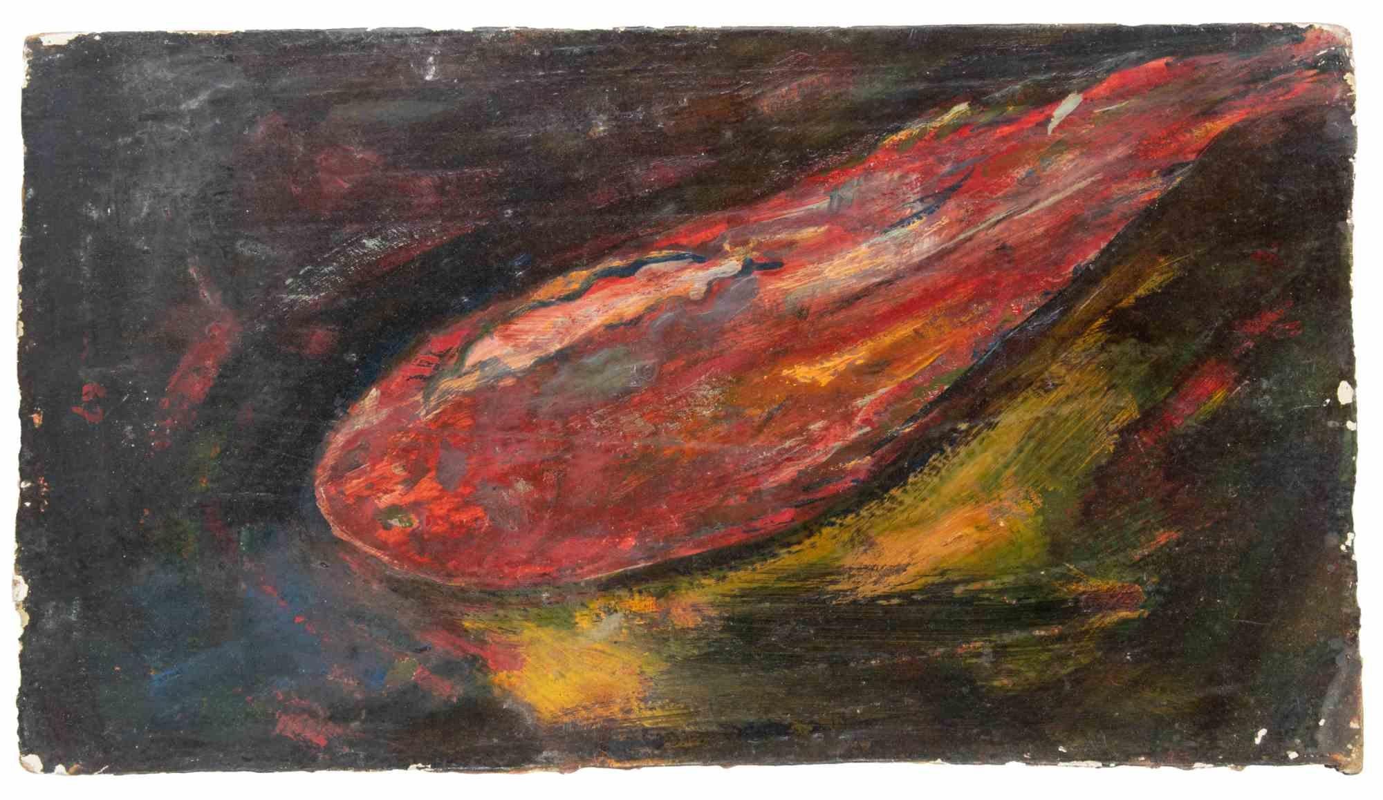 Pesce - Quadro di Sirio Pellegrini - Anni '60