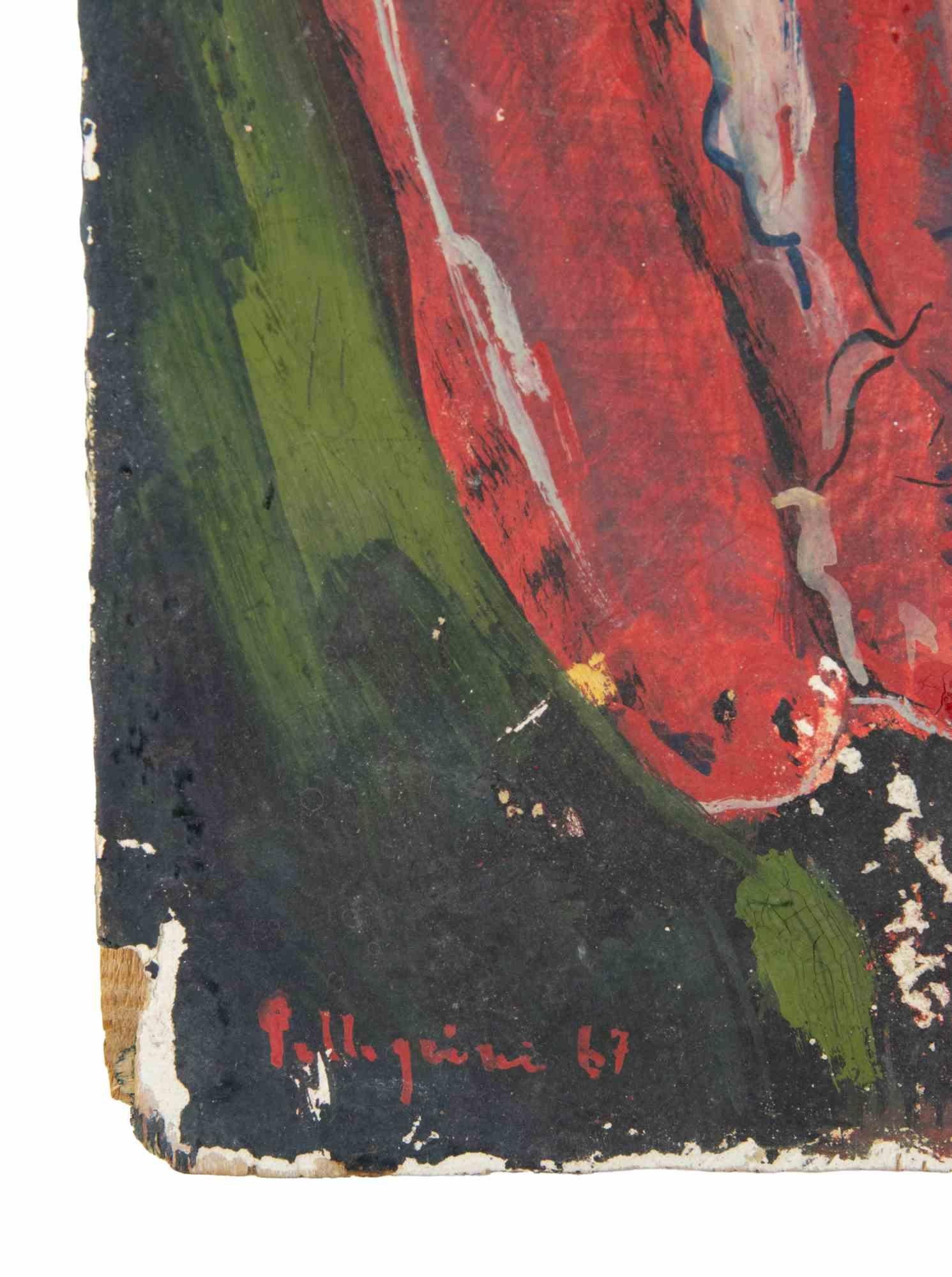 Fische – Farbe von Sirio Pellegrini – 1960er Jahre im Angebot 2