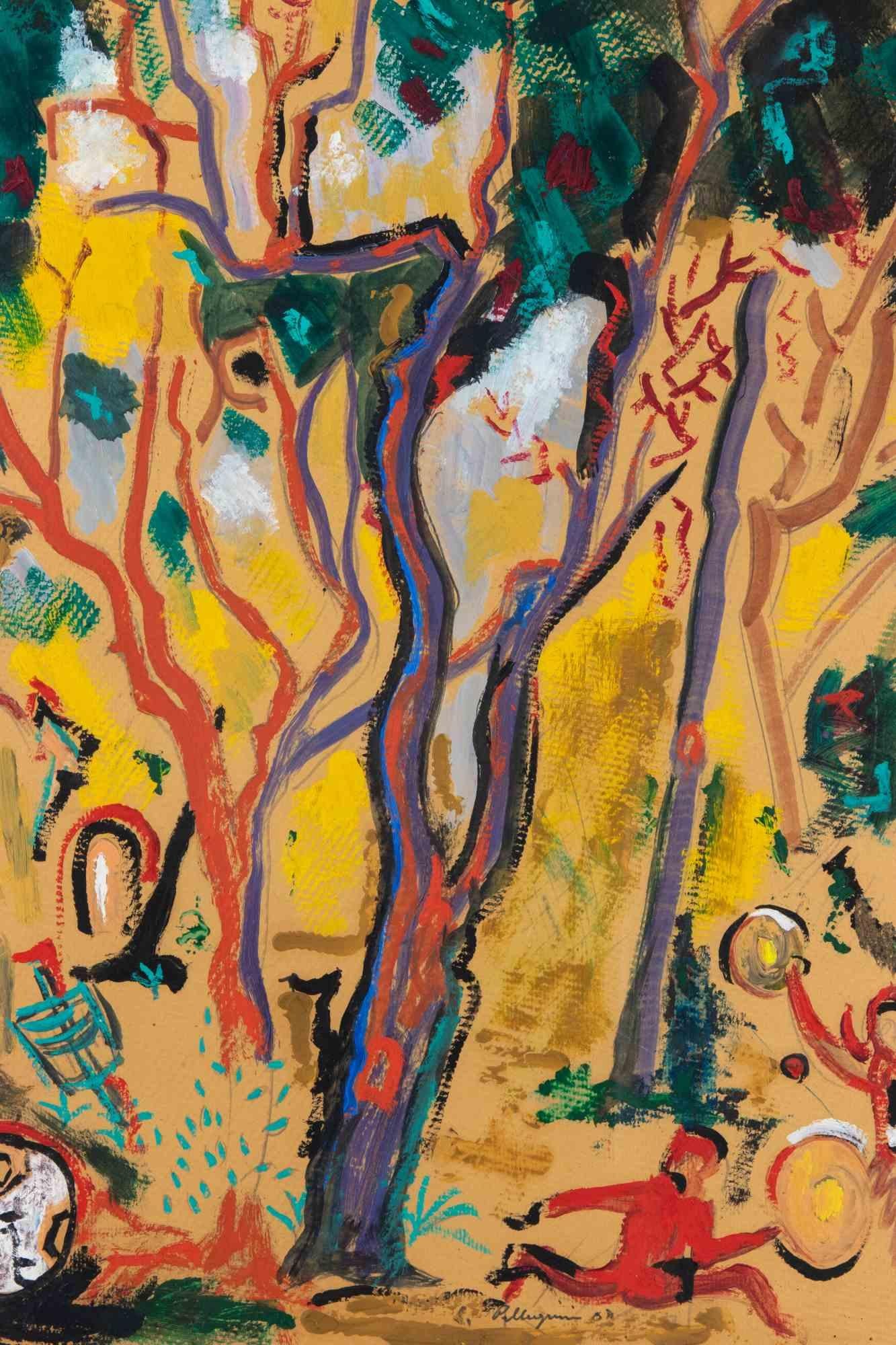 In the Wood – Farbe von Sirio Pellegrini – 1967 im Angebot 1