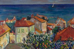 Landscape in Falconara - Paint by Sirio Pellegrini - 1968