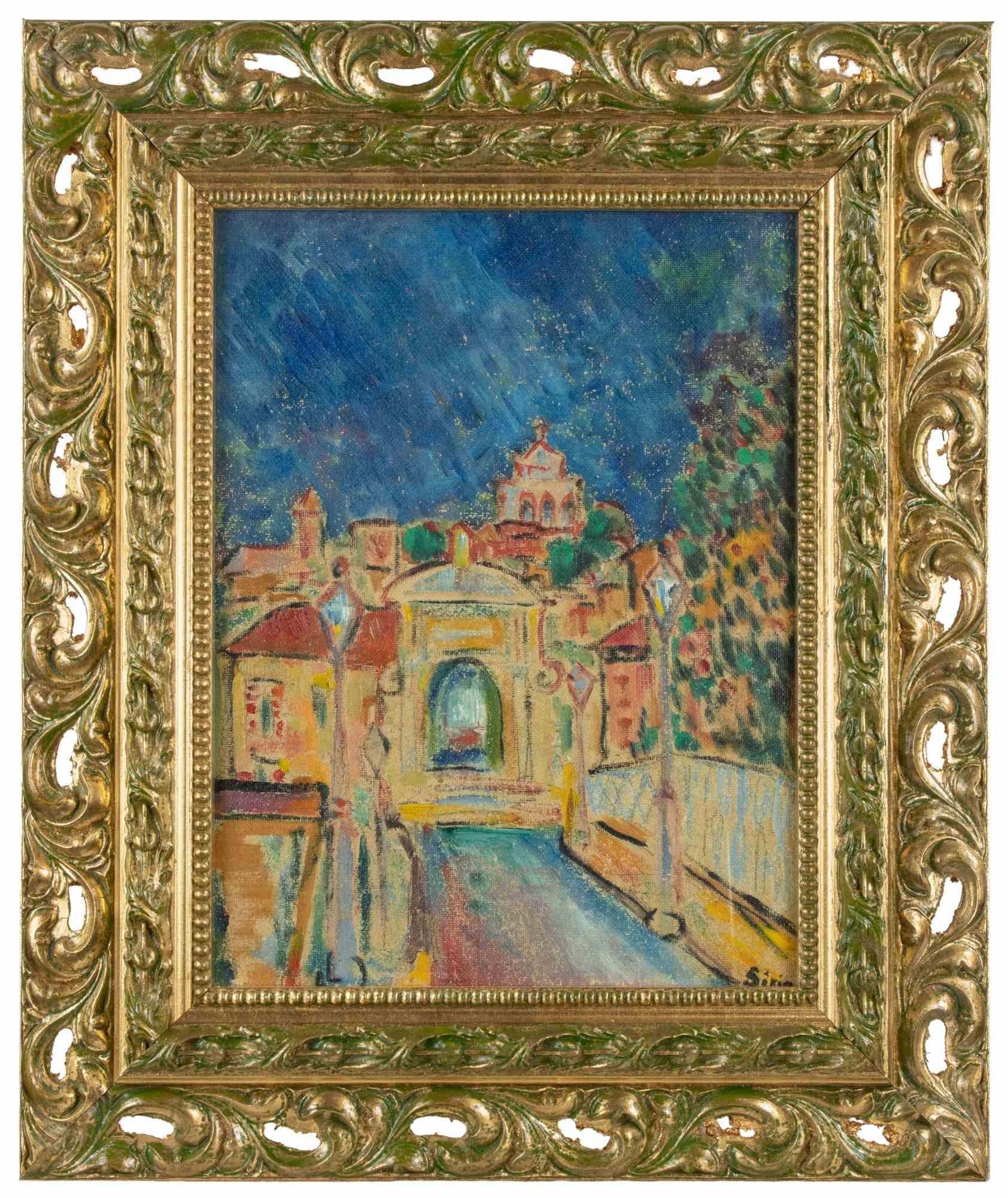 Paisaje - Pintura de Sirio Pellegrini - Años 60