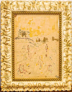 Landscape Painting, Oil on Board, Modern Style, Framed, 1970s