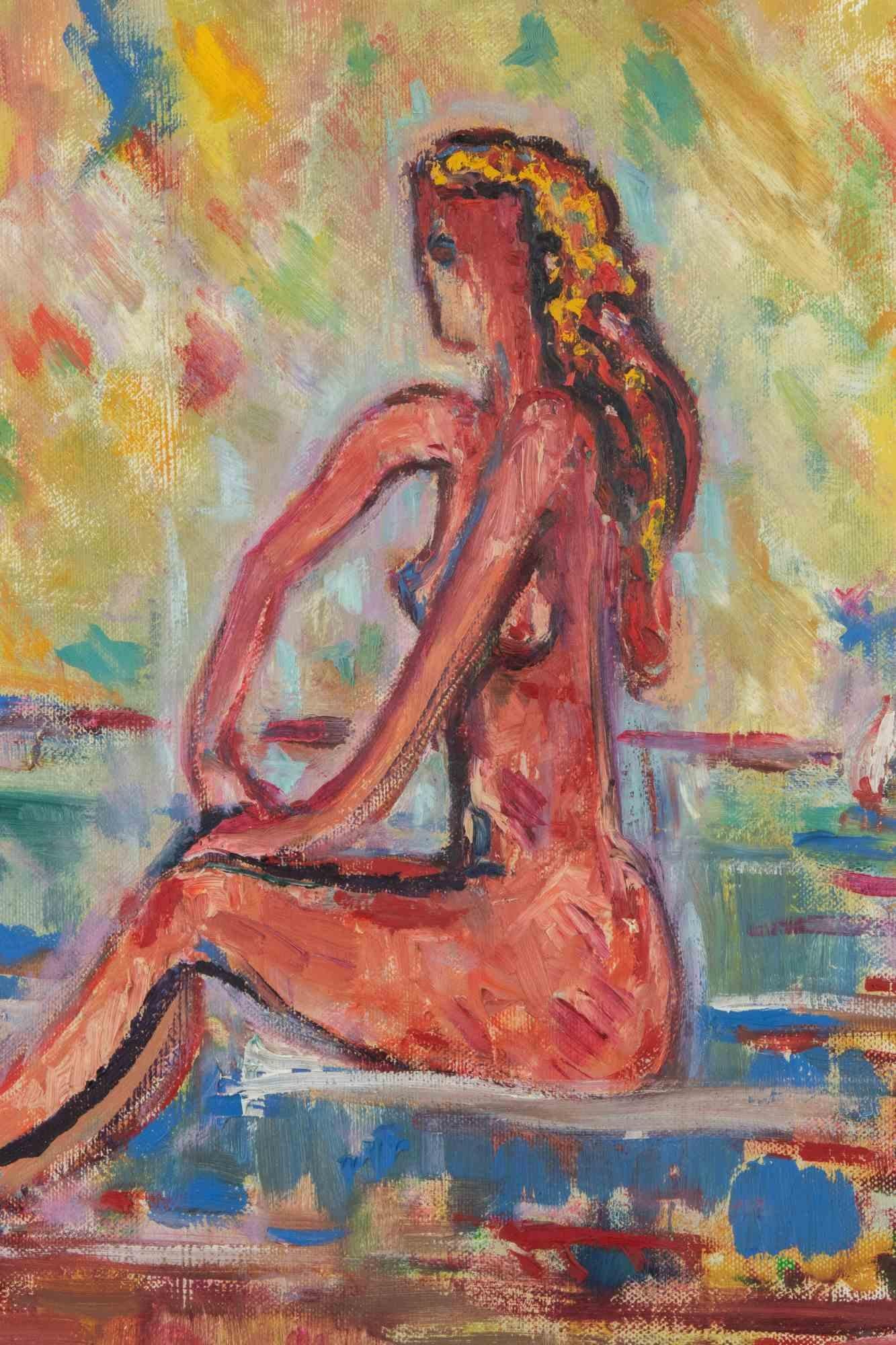 Akt – Farbe von Sirio Pellegrini – 1960er Jahre im Angebot 1