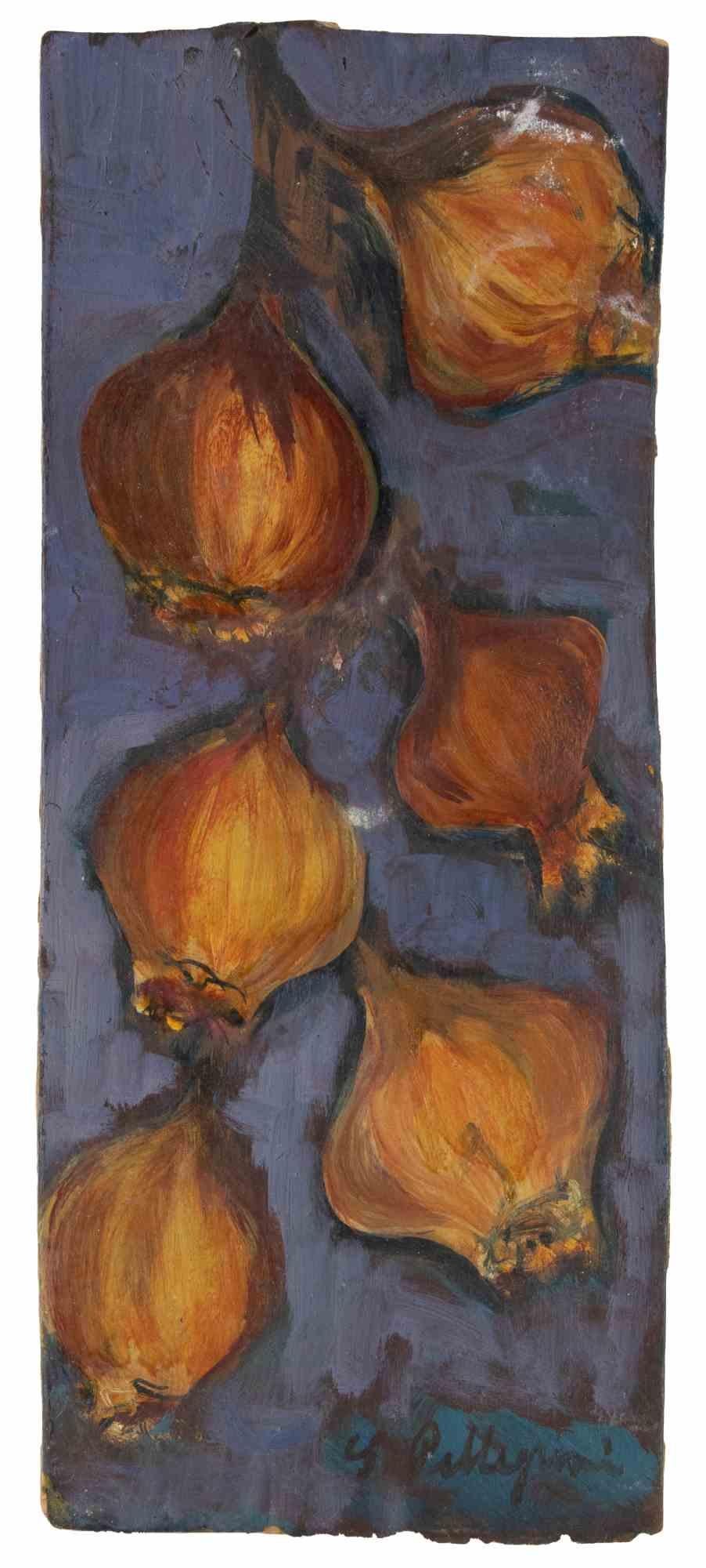 Oil on wooden panel realized by Sirio Pellegrini in 1960s.

Hand signe.

Sirio Pellegrini, born in Rome on March 1, 1922, of Abruzzo origins (Capestrano), spent his childhood years in Rome, in the heart of the old city, behind the Academy of S.