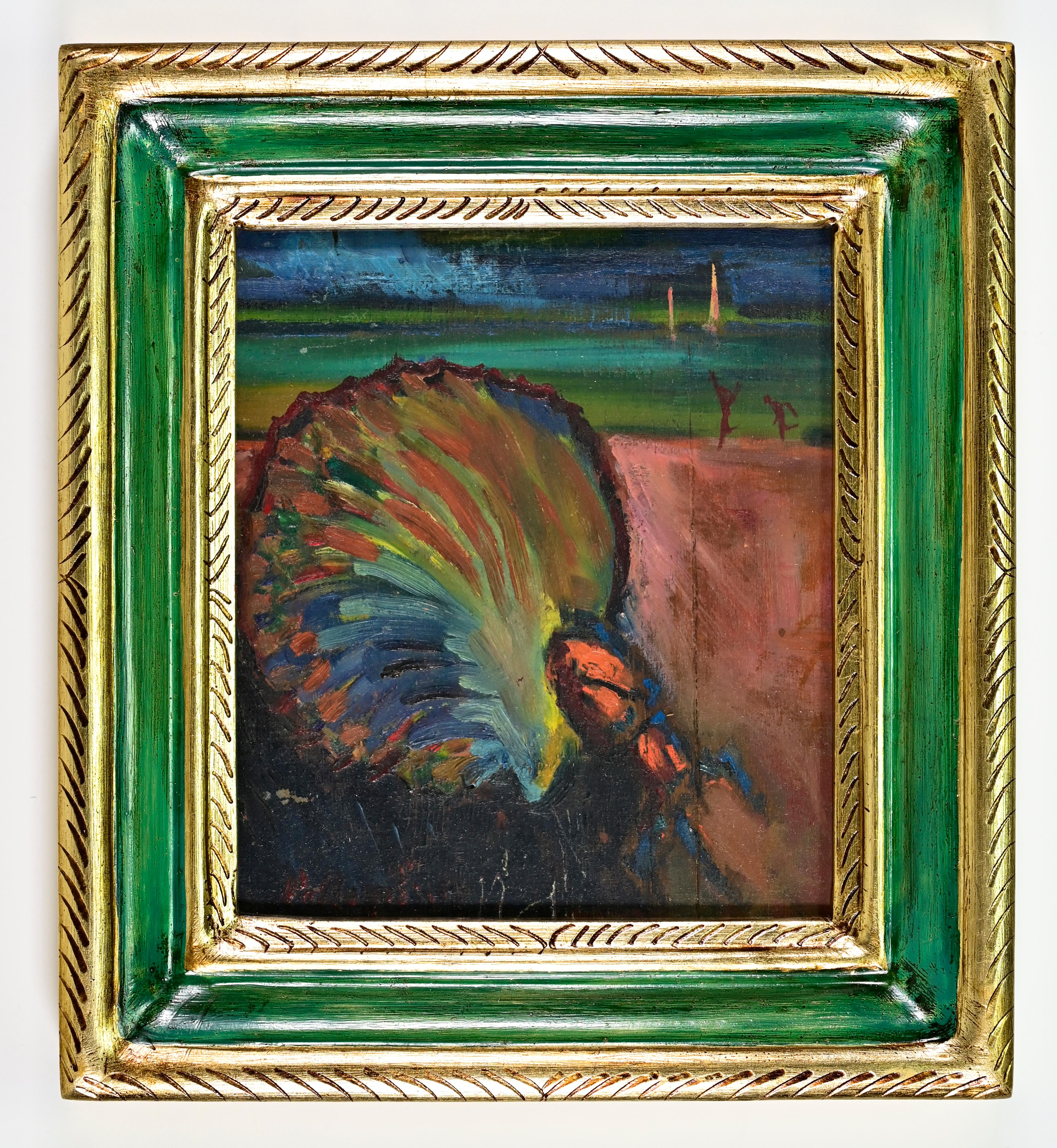 Oil on board realized by Sirio Pellegrini in 1967.

Hand signed.

Good condition.

Sirio Pellegrini, born in Rome on March 1, 1922, of Abruzzo origins (Capestrano), spent his childhood years in Rome, in the heart of the old city, behind the Academy