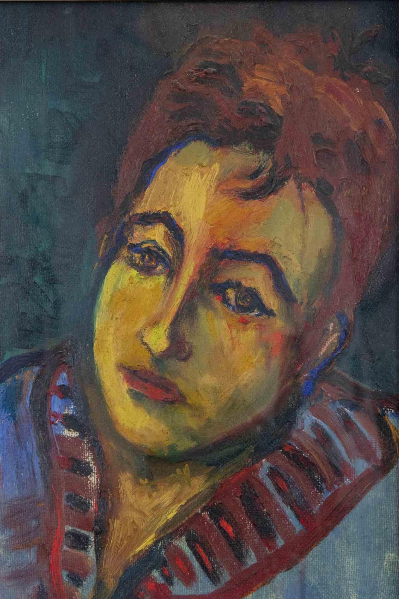 Porträt von Maurizio – Malerei von Sirio Pellegrini – 1969 im Angebot 1
