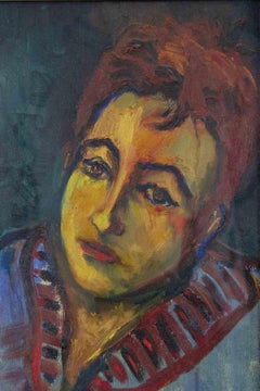 Portrait of Maurizio - Paint by Sirio Pellegrini - 1969