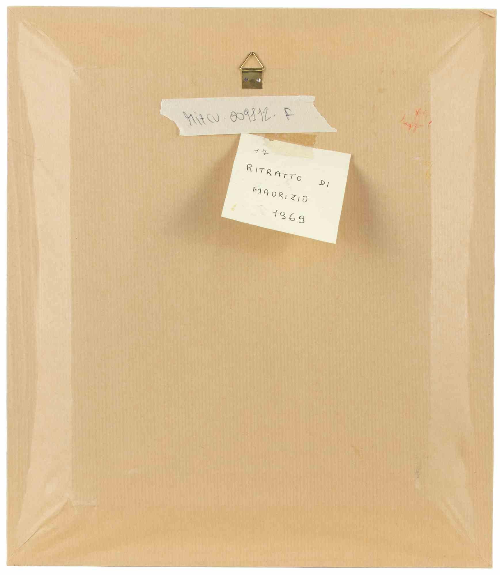 Porträt von Maurizio – Malerei von Sirio Pellegrini – 1969 im Angebot 3