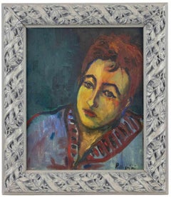 Portrait of Maurizio - Paint by Sirio Pellegrini - 1969