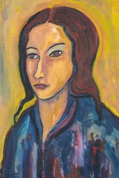 Porträt – Farbe von Sirio Pellegrini – 1960er Jahre