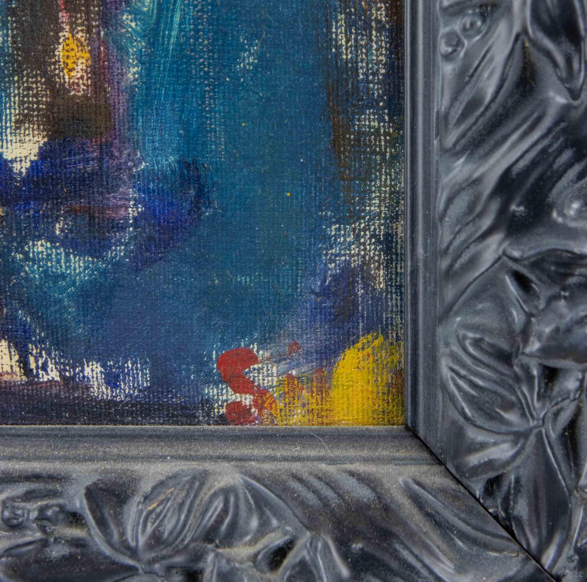 Porträt – Farbe von Sirio Pellegrini – 1960er Jahre im Angebot 2