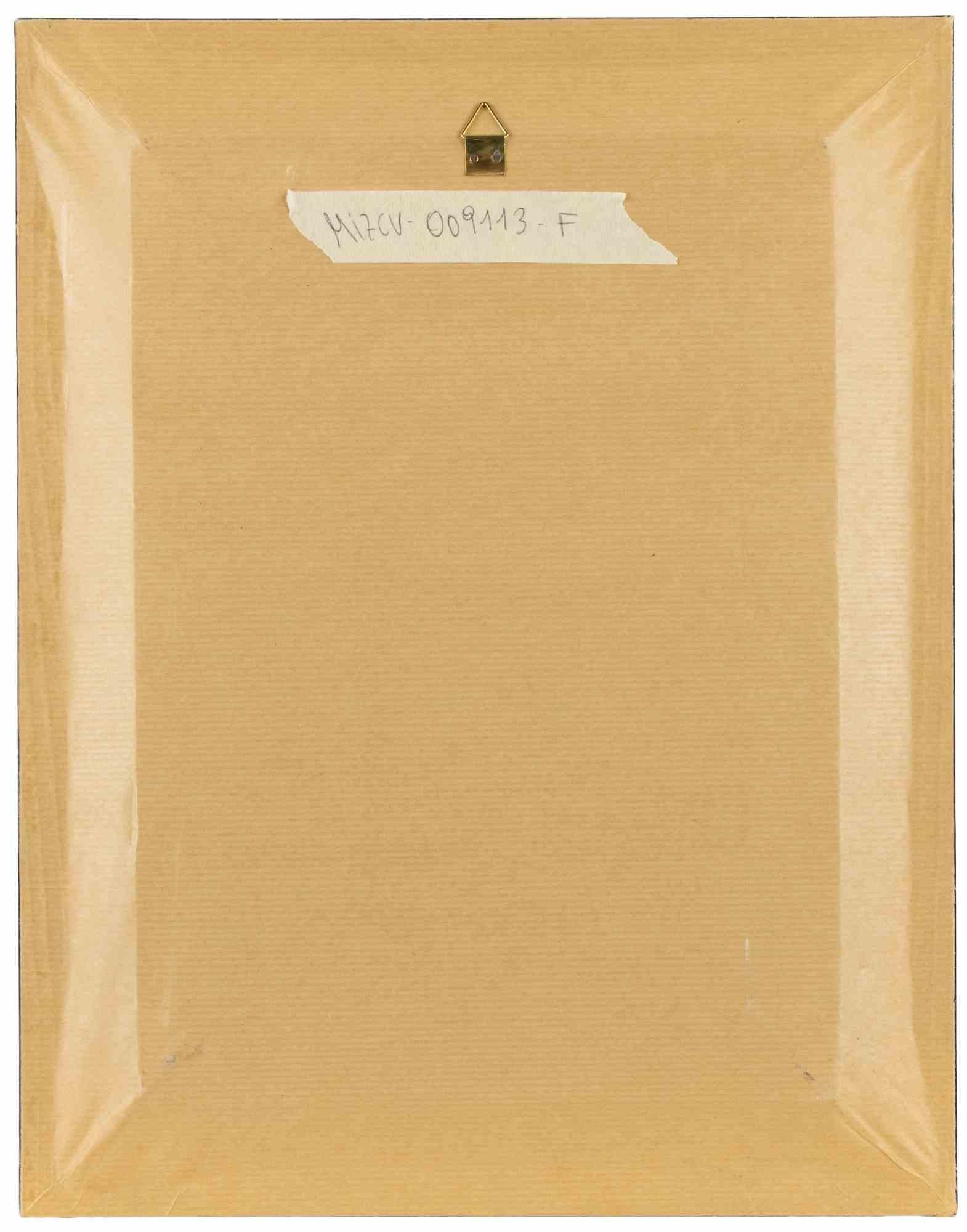 Porträt – Farbe von Sirio Pellegrini – 1960er Jahre im Angebot 3