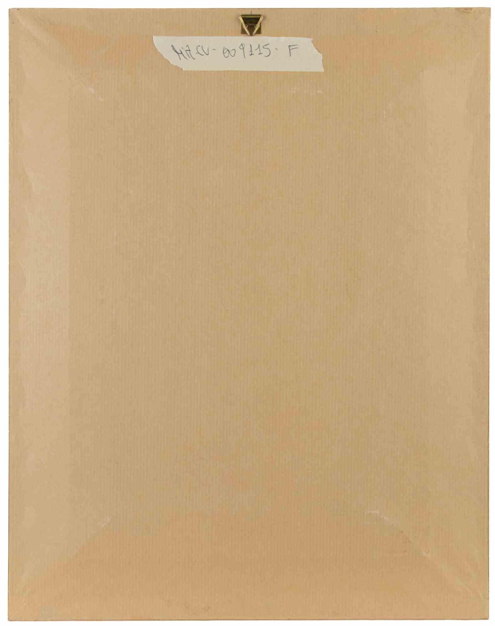 Porträt – Farbe von Sirio Pellegrini – 1960er Jahre im Angebot 3