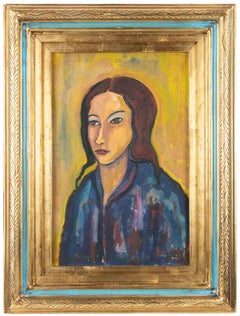 Portrait - Paint by Sirio Pellegrini - 1960s