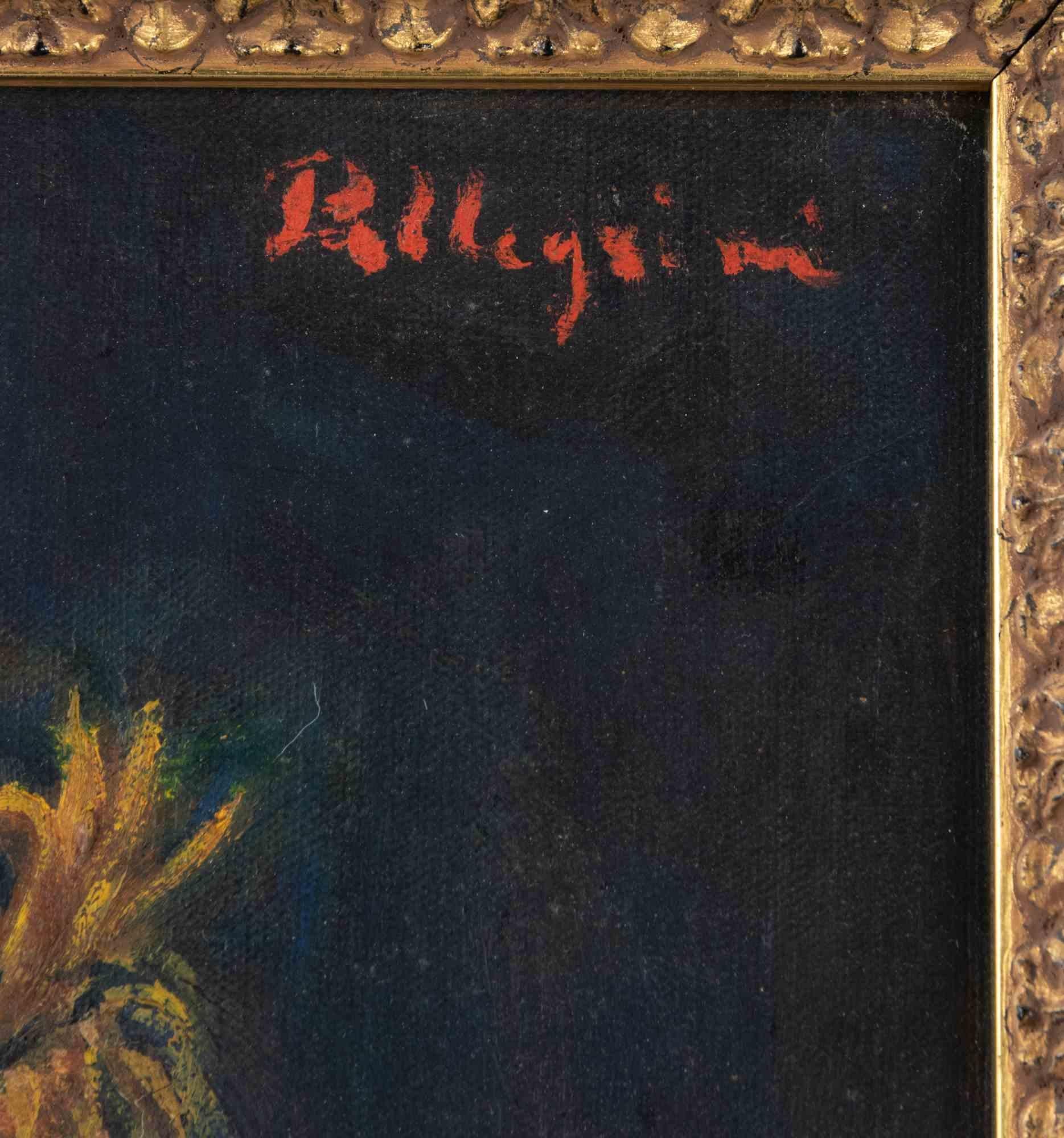 Porträt – Farbe von Sirio Pellegrini – 1974 im Angebot 2