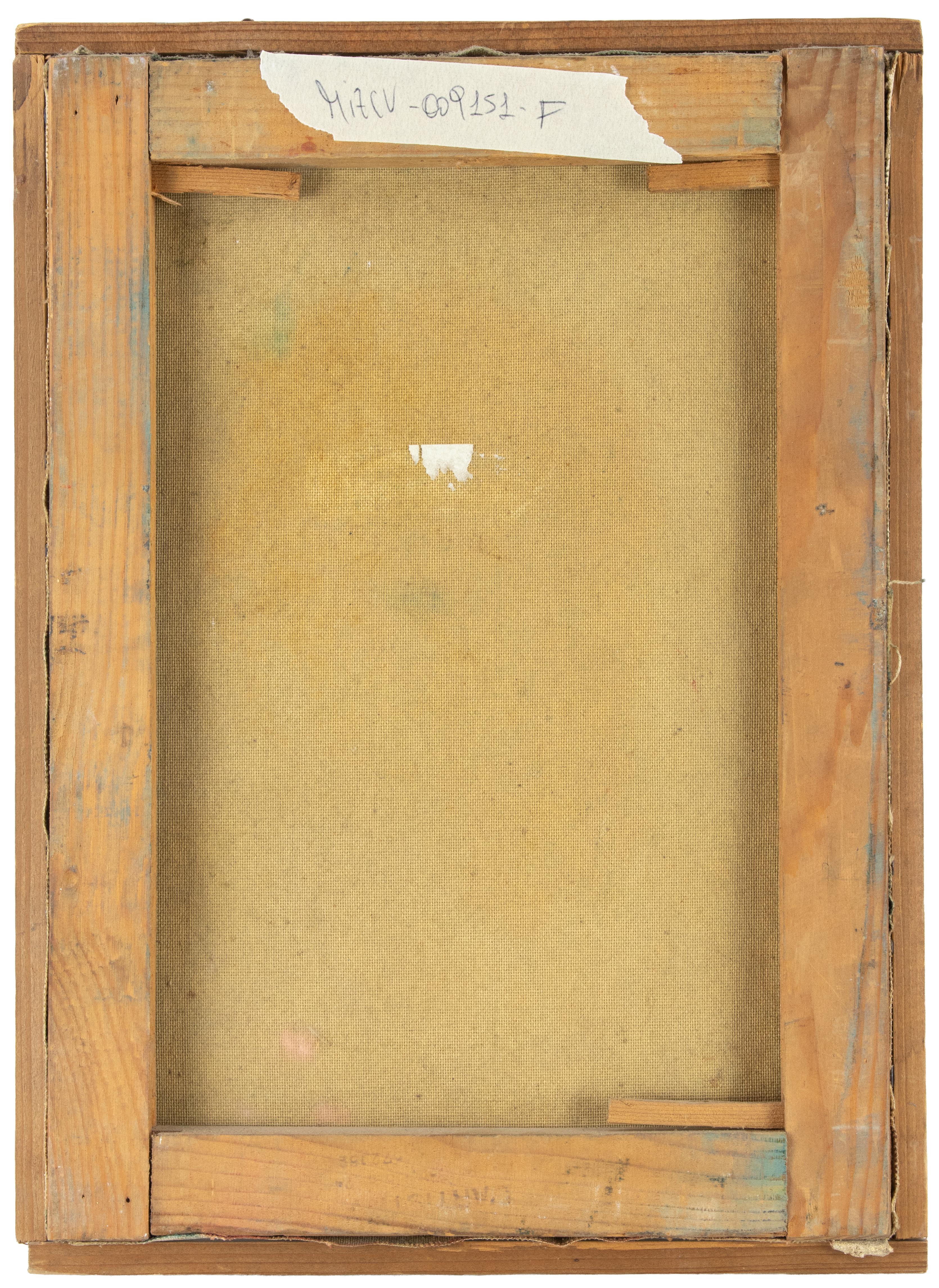 Self Portrait - Oil on Canvas by Sirio Pellegrini - 1969 For Sale 3