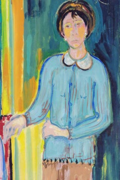 Sisters - Oil Paint by Sirio Pellegrini - 1960s