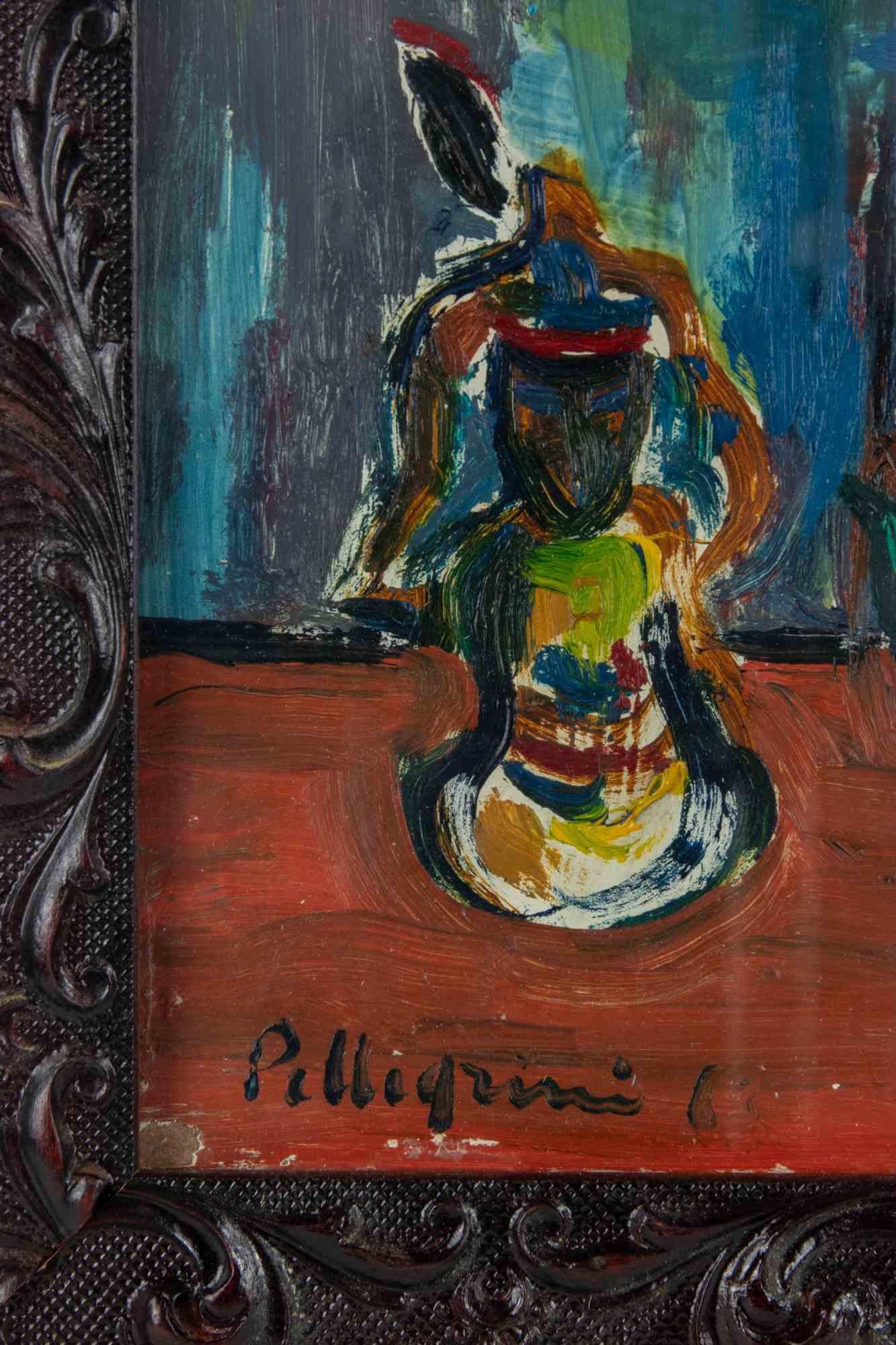 Stillleben – Malerei von Sirio Pellegrini – 1968 im Angebot 2