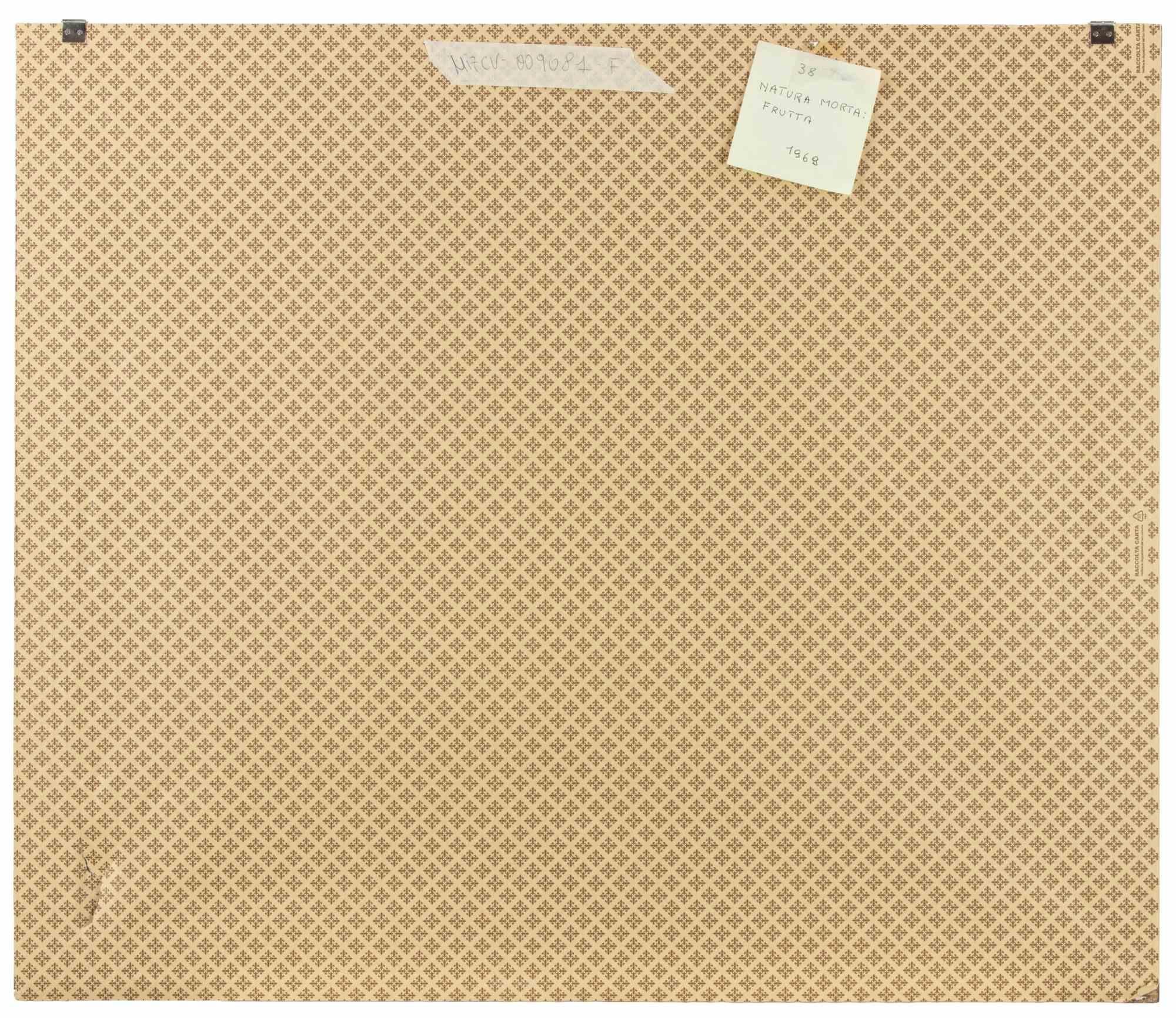Stillleben mit Obst – Ölgemälde von Sirio Pellegrini – 1968 im Angebot 3