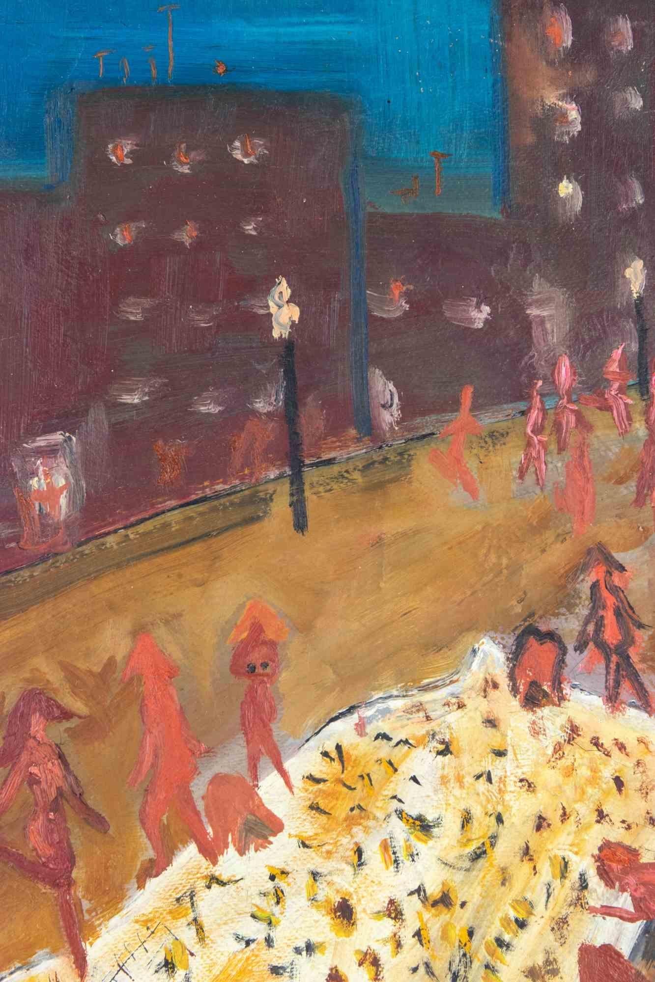 The Celebration – Gemälde von Sirio Pellegrini – 1965 im Angebot 2
