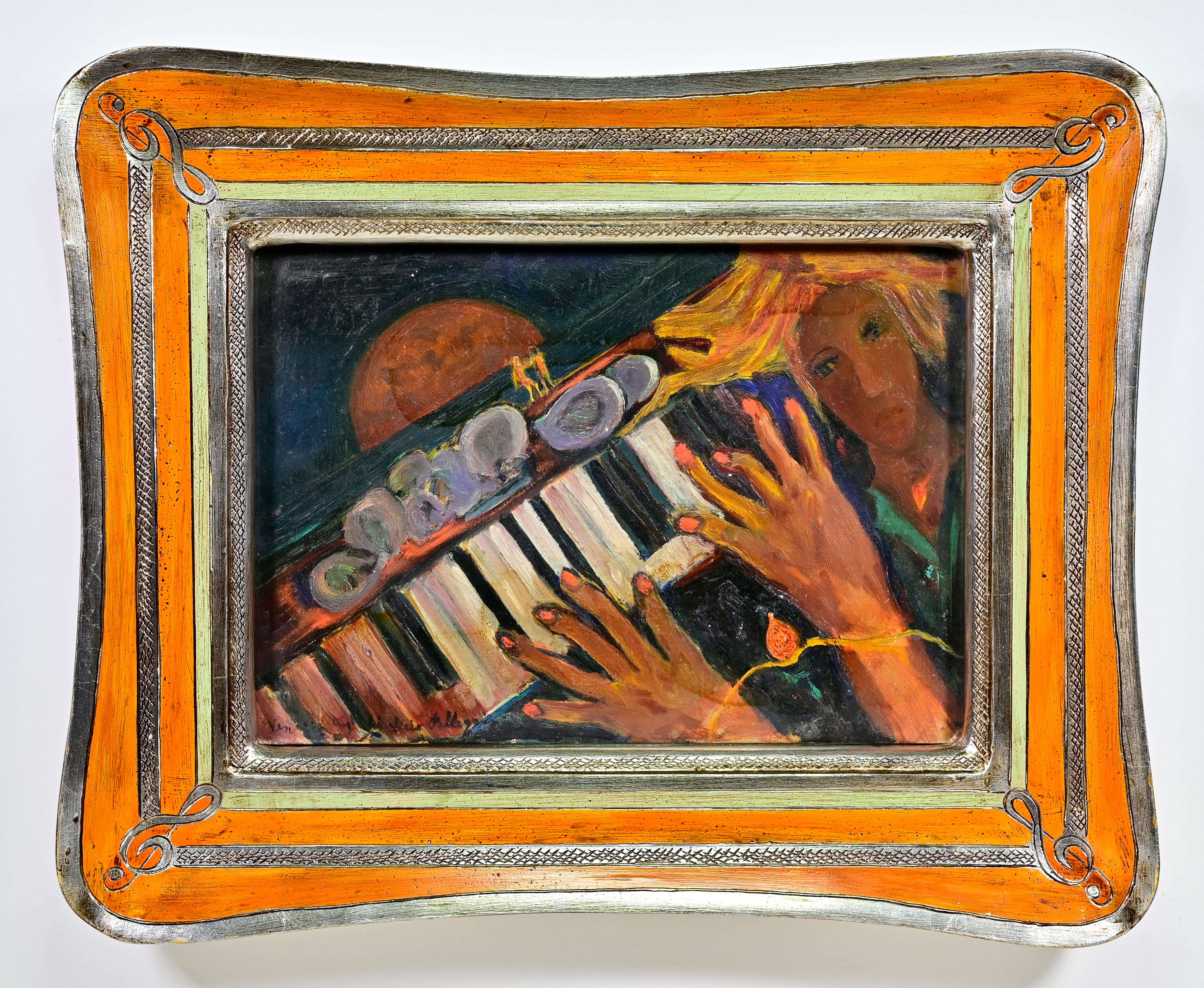 Oil on cardboard realized by Sirio Pellegrini in 1960s.

Hand signed.

Includes a wooden frame realized by the Artist. cm. 44x34.

Sirio Pellegrini, born in Rome on March 1, 1922, of Abruzzo origins (Capestrano), spent his childhood years in Rome,