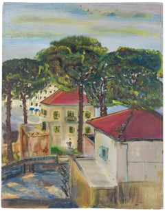 Urban Landscape - Paint by Sirio Pellegrini - 1960s