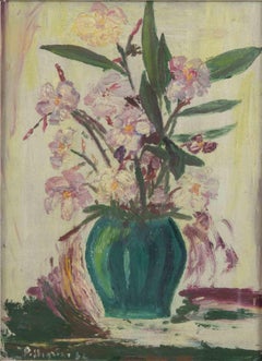 Vaso di fiori - Dipinto di Sirio Pellegrini - 1964