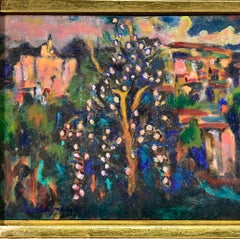 Vista de Capestrano - Pintura de Sirio Pellegrini - Años 70