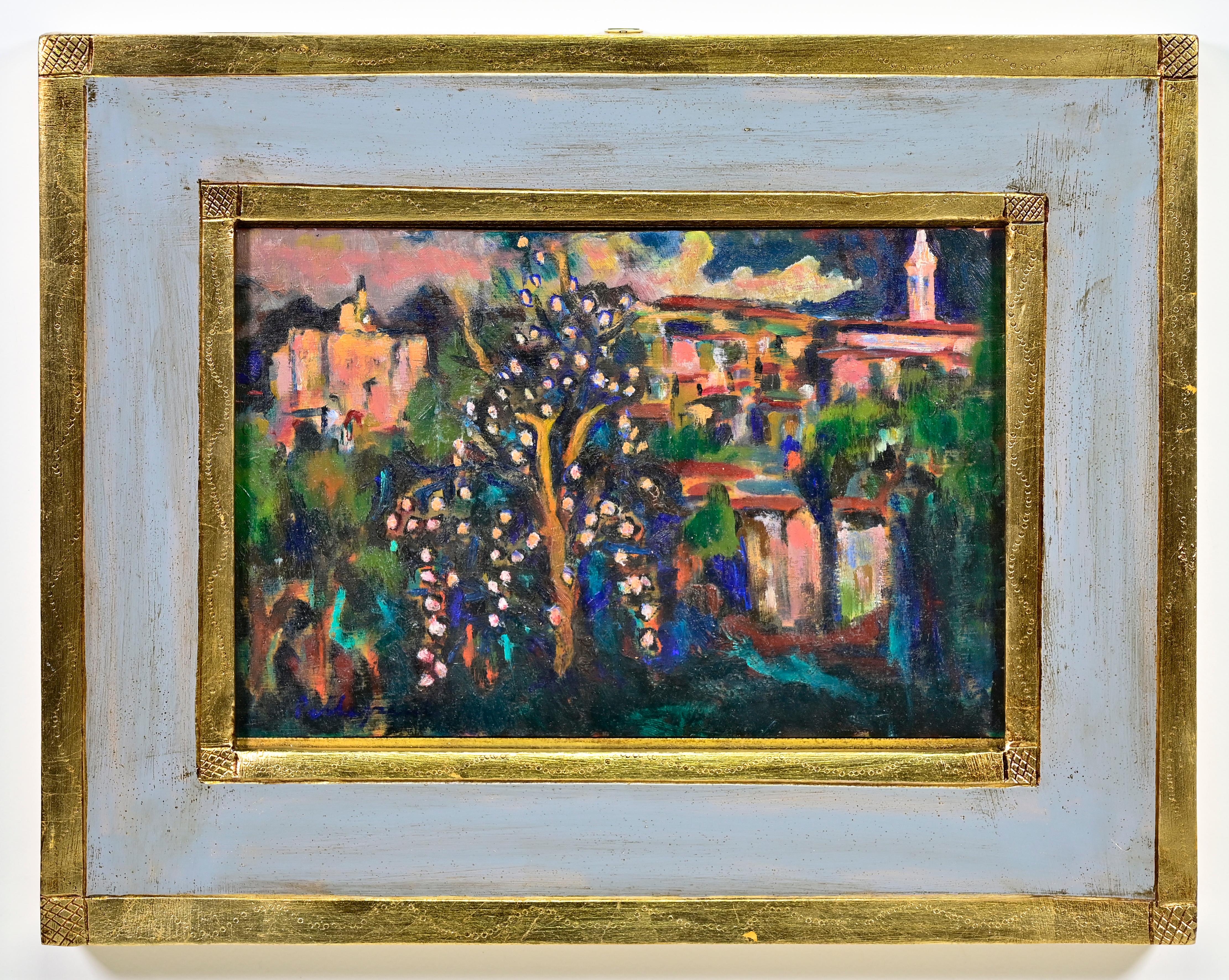 Oil on plywood realized by Sirio Pellegrini in 1970.

Hand signed lower left. Signed and titled on rear.

Includes a wooden frame 21.5x32.5 cm.

Very good condition.

Sirio Pellegrini, born in Rome on March 1, 1922, of Abruzzo origins (Capestrano),